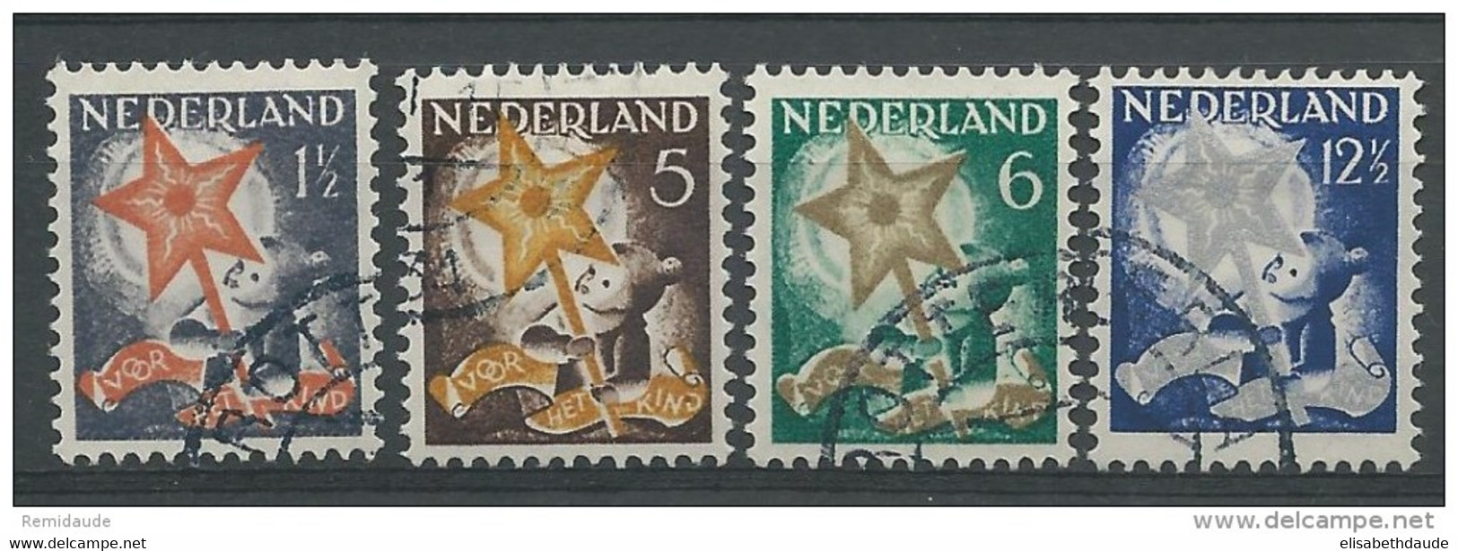 NEDERLAND - 1933 - YVERT N° 259/262 OBLITERES - COTE = 27.5 EUROS - Used Stamps