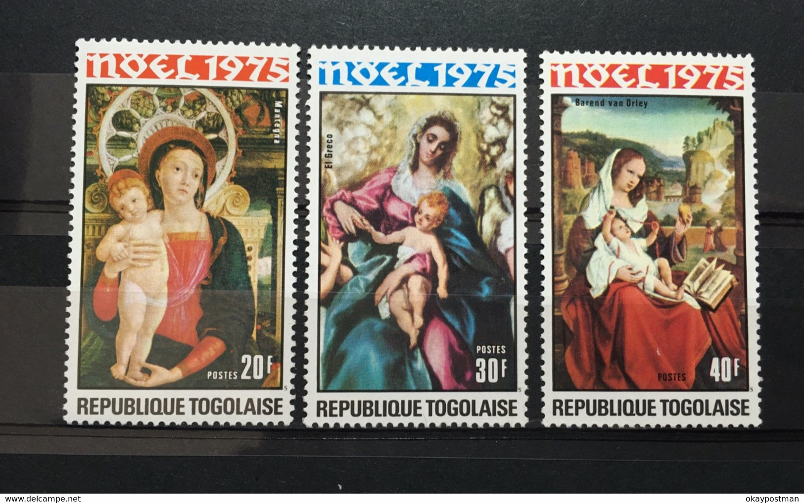 (487) TOGO 1975 : CHRISTMAS PAINTINGS - MNH VF - Togo (1960-...)