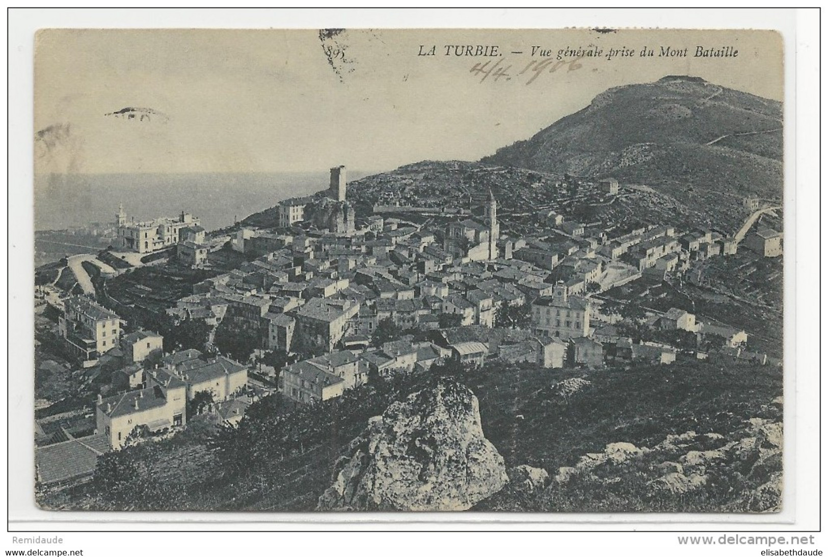 1906 - DOUBLE AFFRANCHISSEMENT MIXTE BLANC / MONACO Sur CARTE Pour ANVERS (BELGIQUE) - Marcofilia