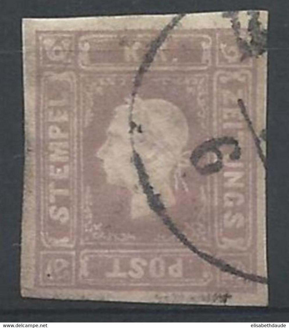 AUTRICHE - 1858 - JOURNAUX YVERT N°6 OBLITERE - COTE = 500 EUR. - Oblitérés