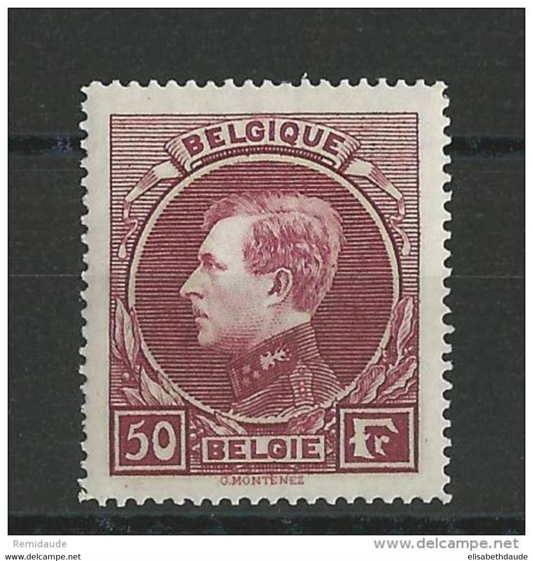 BELGIQUE - 1929 - YVERT N°291 * - COTE = 60 EUR. - Neufs