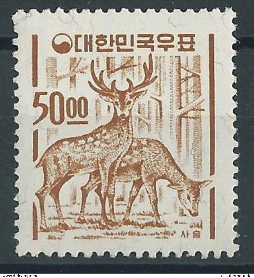 KOREA - YVERT N° 305 ** - MNH - CERFS - WILD ANIMALS - Corée Du Sud