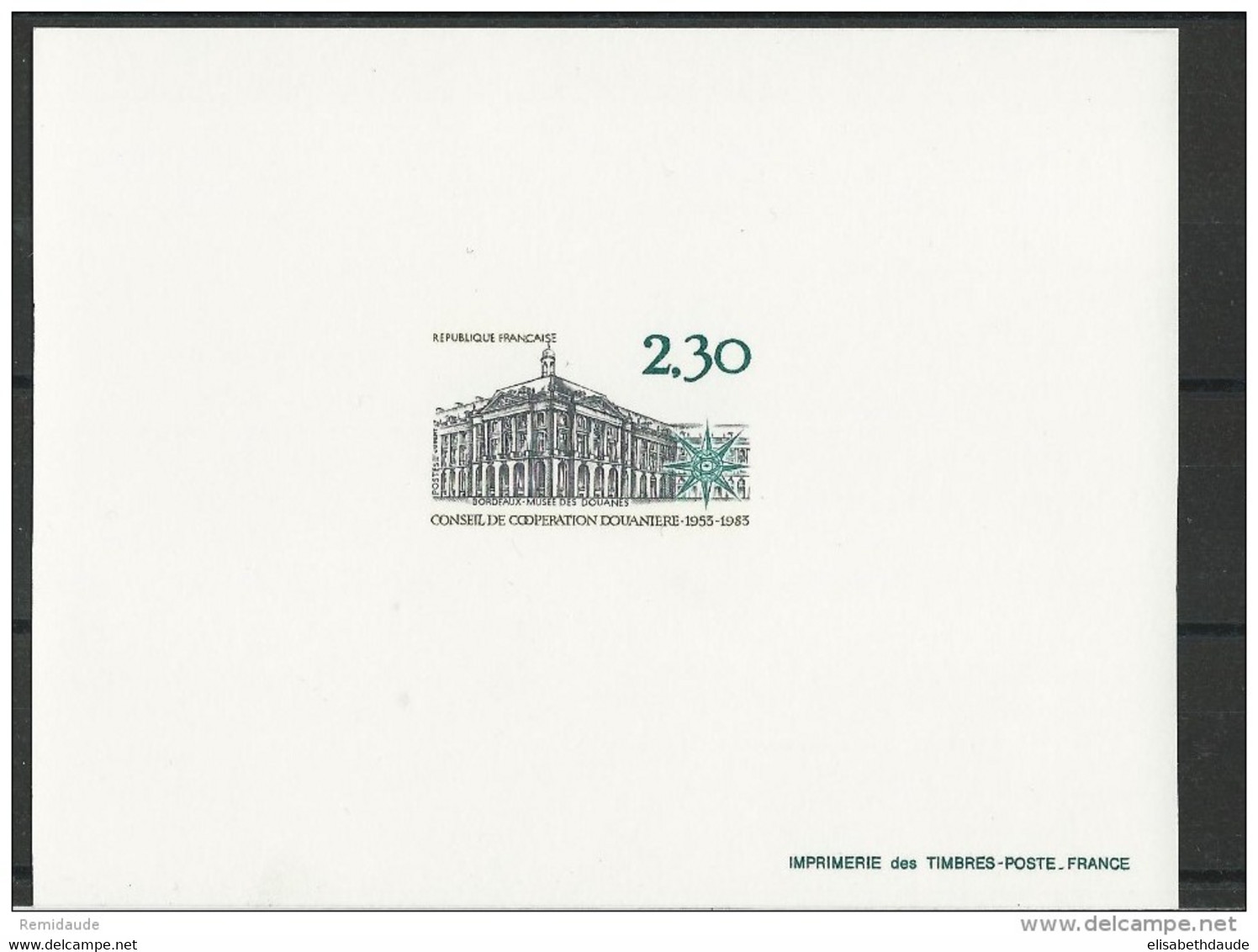 1983 - YVERT N°2292 - EPREUVE De LUXE - COTE MAURY = 30 EUROS - DOUANE - Luxury Proofs