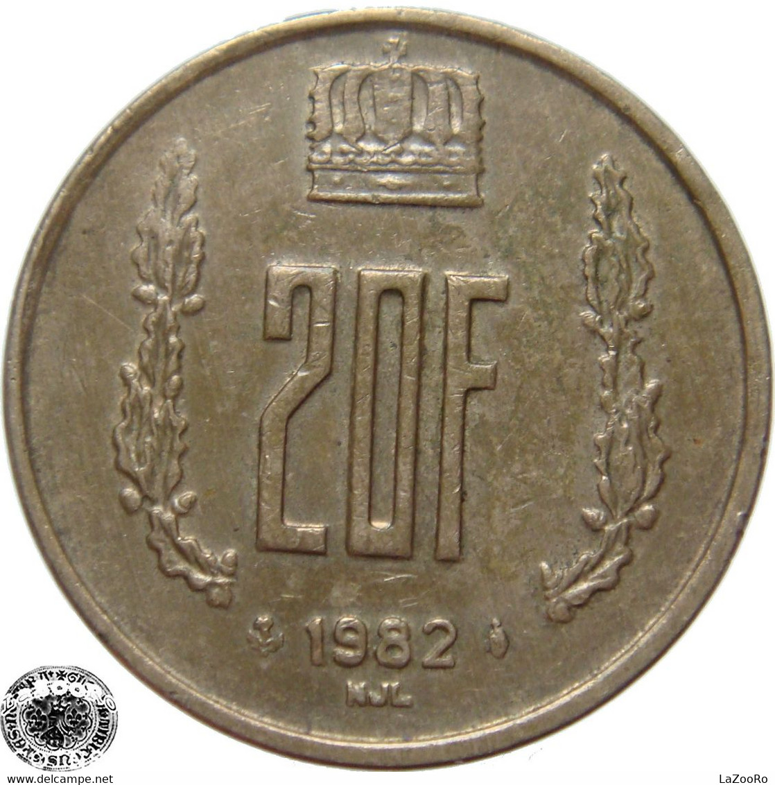 LaZooRo: Luxembourg 20 Francs 1982 XF - Luxemburgo