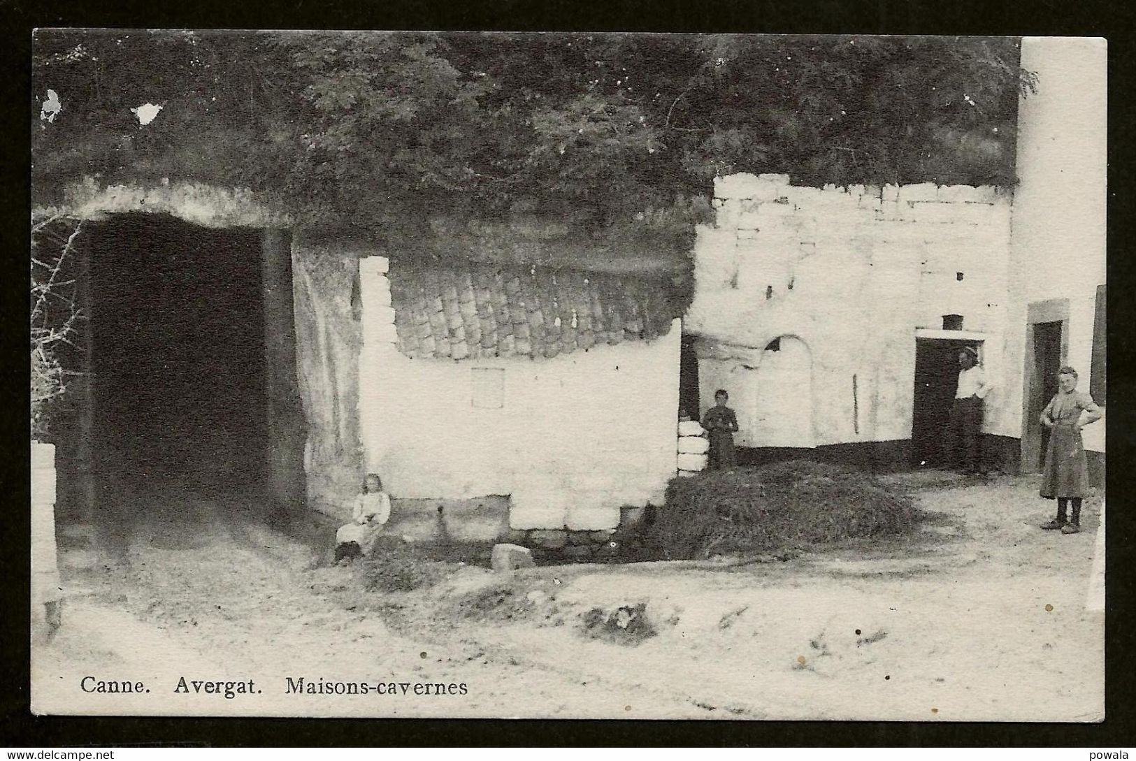 Relais Canne Sterstempel 30 VI 1912 Op Zichtkaart Uit Kanne Avergat Maisons-cavernes Naar Lede - Riemst