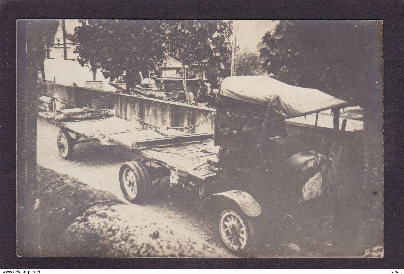 CPA Rhône 69 Lyon Carte Photo Camion Métier Non Circulé - Autres & Non Classés