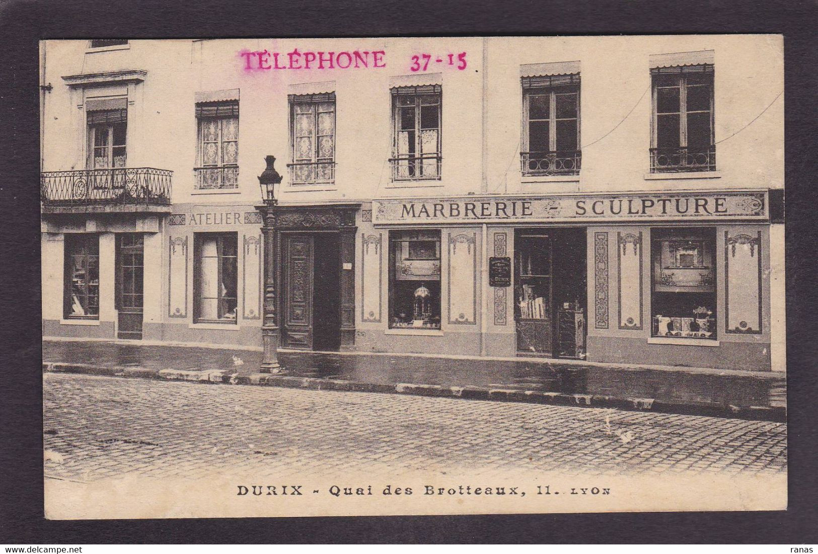 CPA Rhône 69 DURIX Commerce Devanture Magasin Non Circulé - Autres & Non Classés