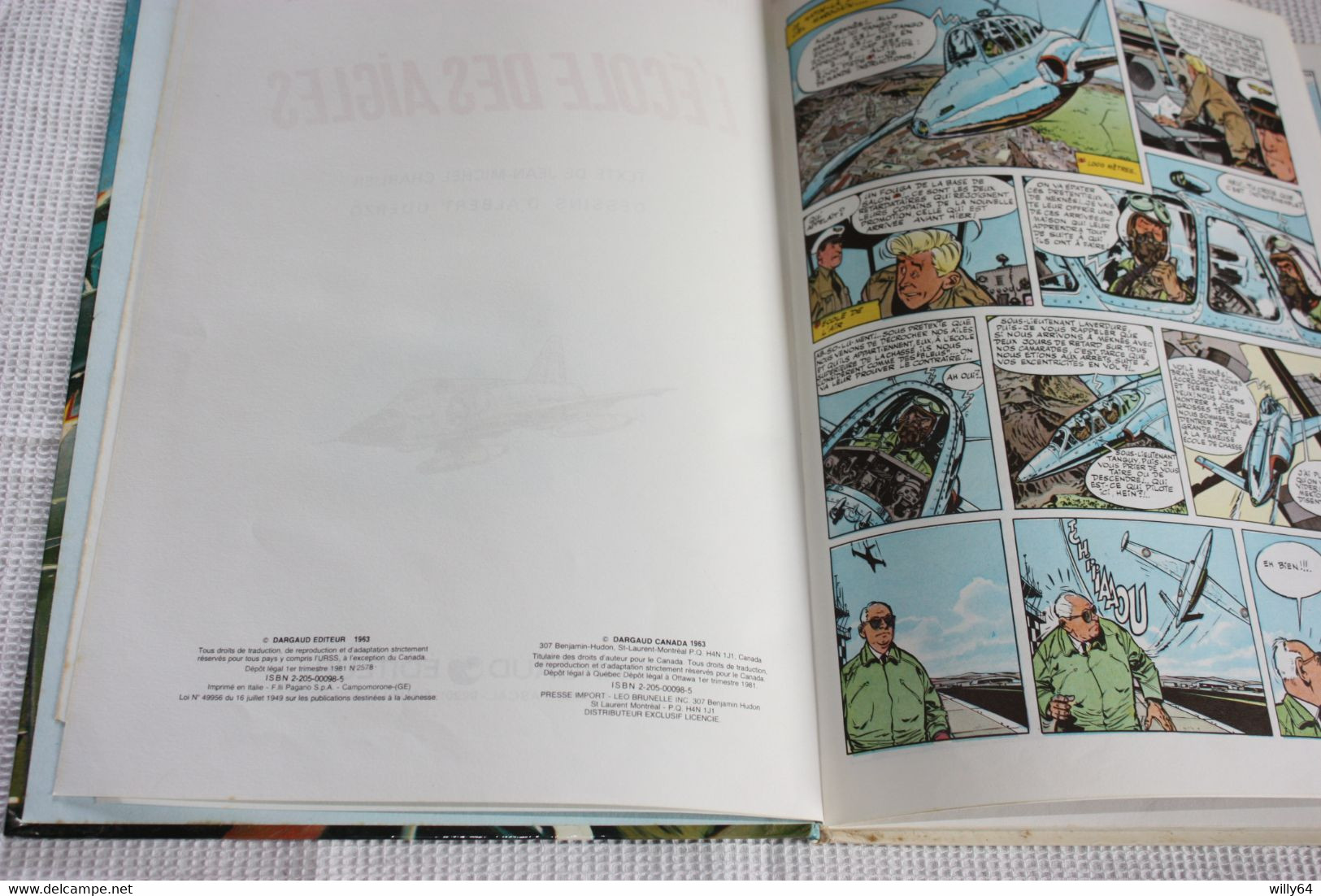 TANGUY Et LAVERDURE  L'école Des Aigle 1981  Editions:DARGAUD   TBE - Tanguy Et Laverdure