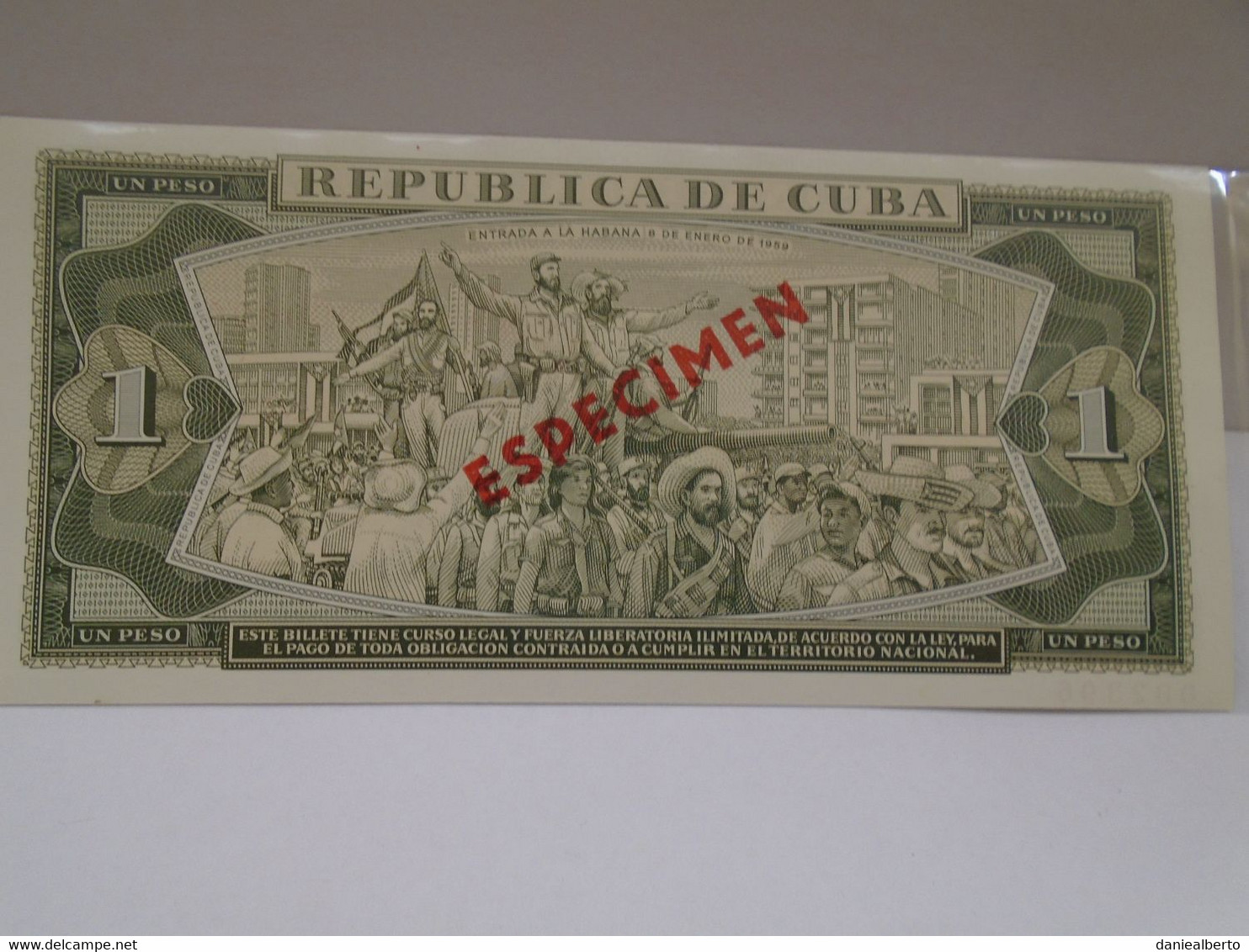 Cuba, $1 Peso 1980," EL APOSTOL JOSE MARTI ", SPECIMEN, CRISP, UNC, MINT. Gracias Por Visitar Mi Pagina. - Cuba