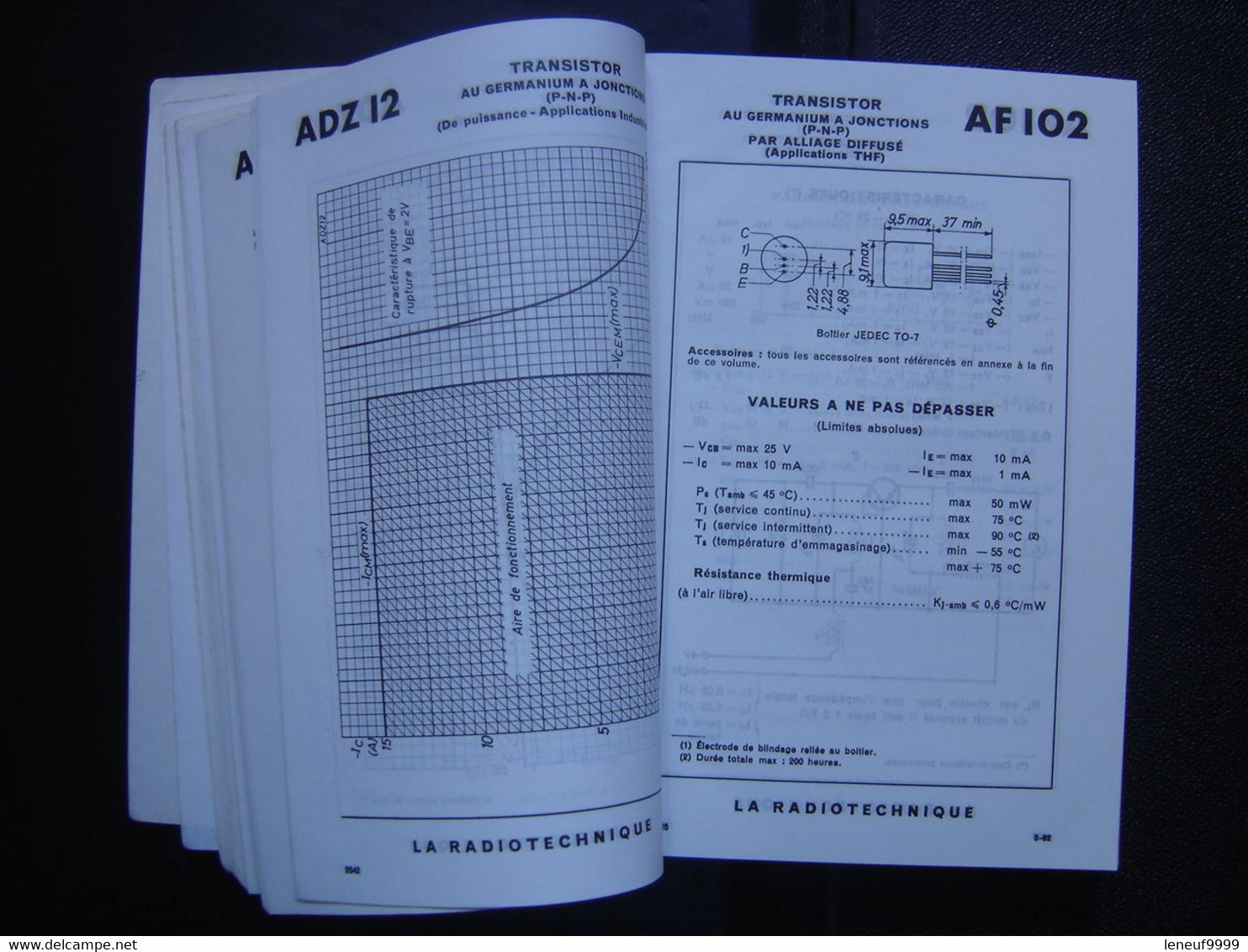 Technique RT Radiotechnique Volume VI TRANSISTORS 1964/65 Miniwatt Dario - Informatique