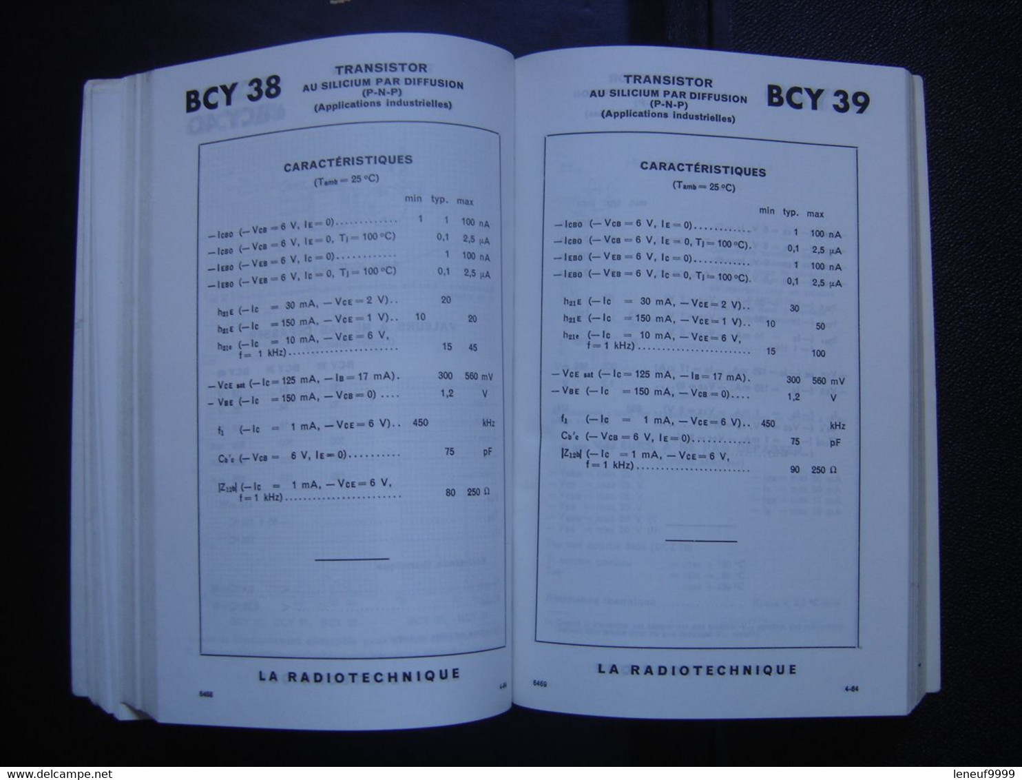 Technique RT Radiotechnique Volume VI TRANSISTORS 1964/65 Miniwatt Dario - Informatique