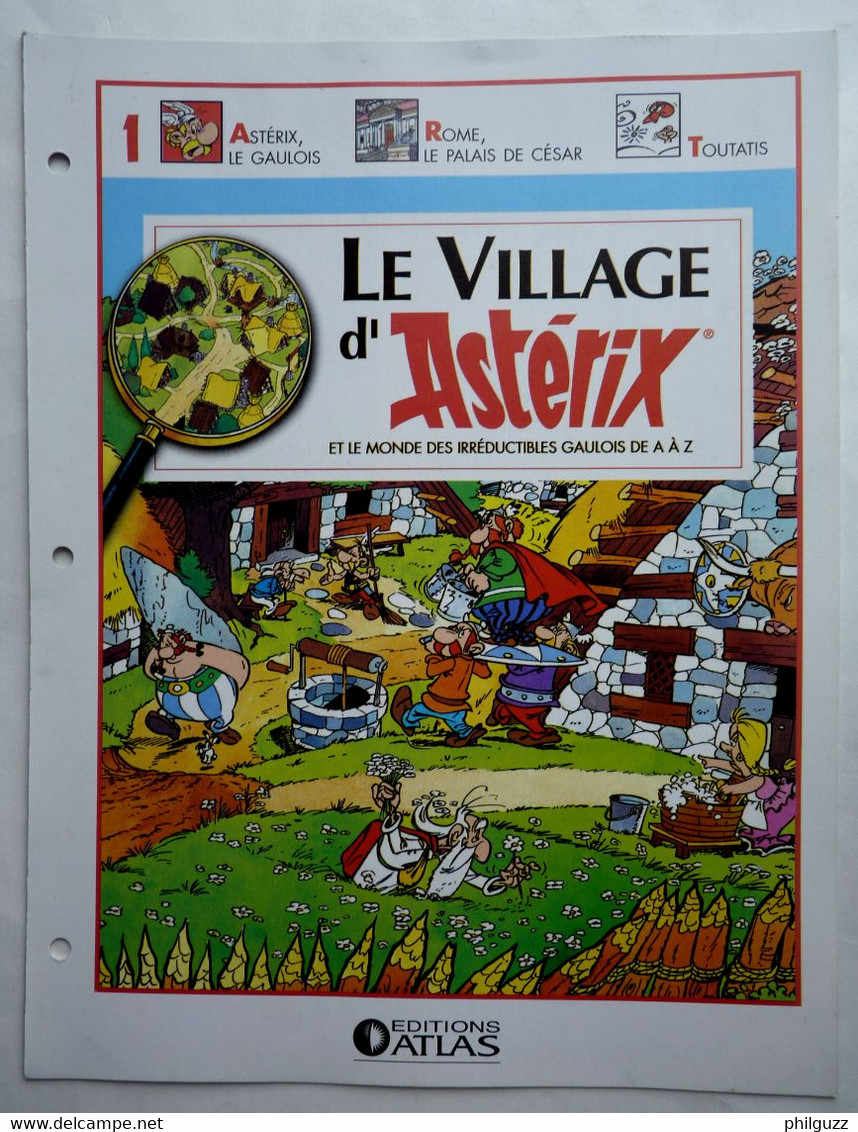 LIVRET ATLAS LE VILLAGE D'ASTERIX 1 - Figurines En Plastique