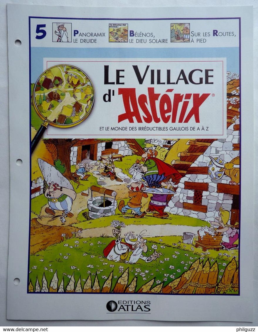 LIVRET ATLAS LE VILLAGE D'ASTERIX 5 - Figurines En Plastique