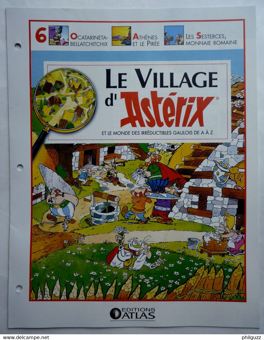 LIVRET ATLAS LE VILLAGE D'ASTERIX 6 - Figurines En Plastique