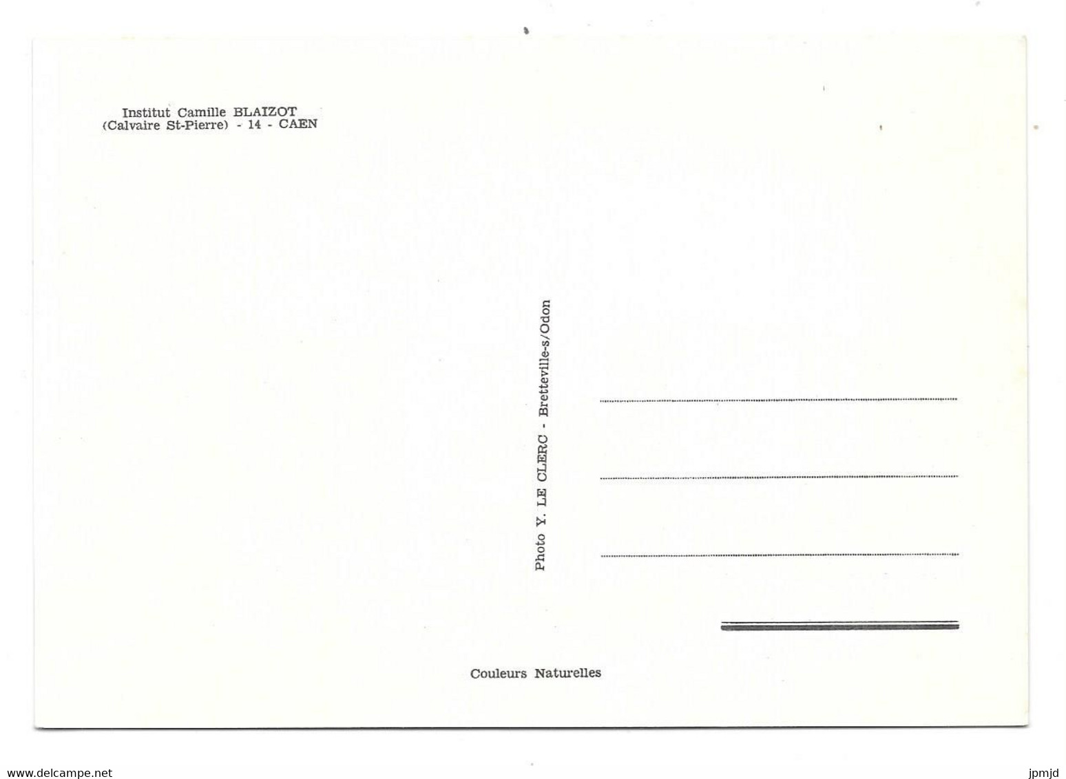 14 - CAEN - Institut Camille BLAIZOT (Calvaire St-Pierre) - Photo Y. LE CLERC, Bretteville Sur Odon - Blaisot - Caen