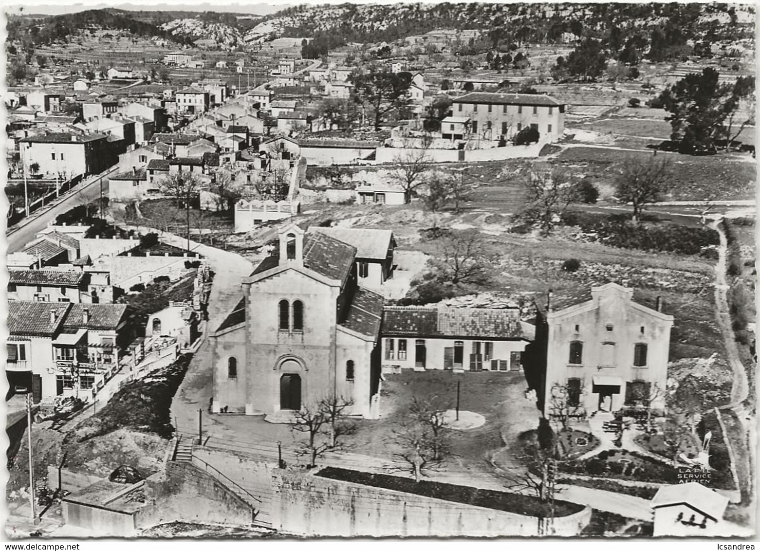 CPSM La Bouilladisse  Quartier De L'église - La Bouilladisse