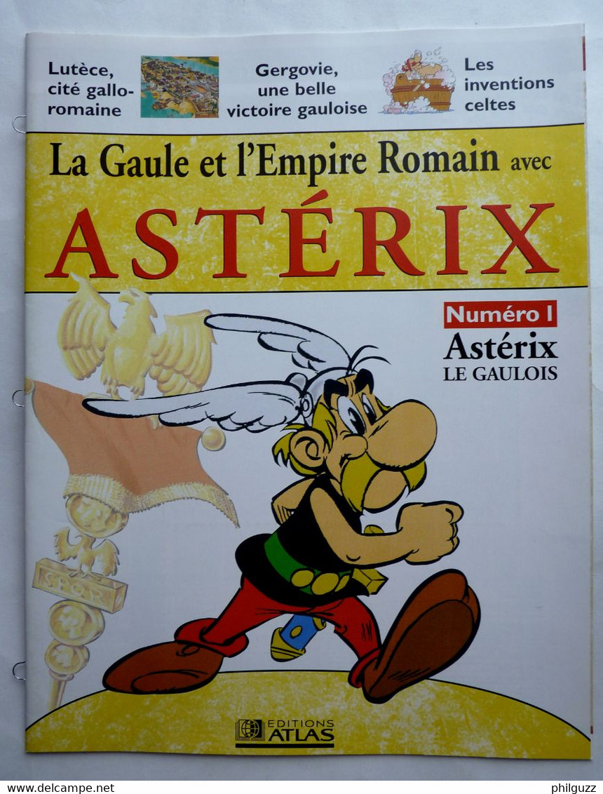 LIVRET ATLAS LA GAULE ET L'EMPIRE ROMAIN AVEC ASTERIX 1 - ASTERIX - Figurines En Plastique