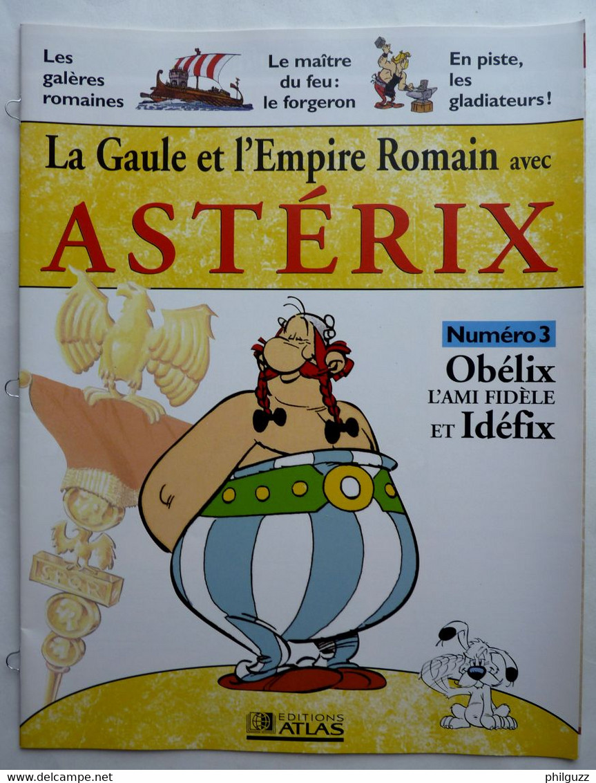 LIVRET ATLAS LA GAULE ET L'EMPIRE ROMAIN AVEC ASTERIX 3 - OBELIX ET IDEFIX - Figuren - Kunststoff