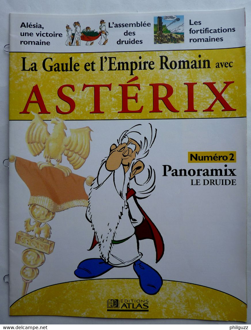 LIVRET ATLAS LA GAULE ET L'EMPIRE ROMAIN AVEC ASTERIX 2 - PANORAMIX - Figurines En Plástico