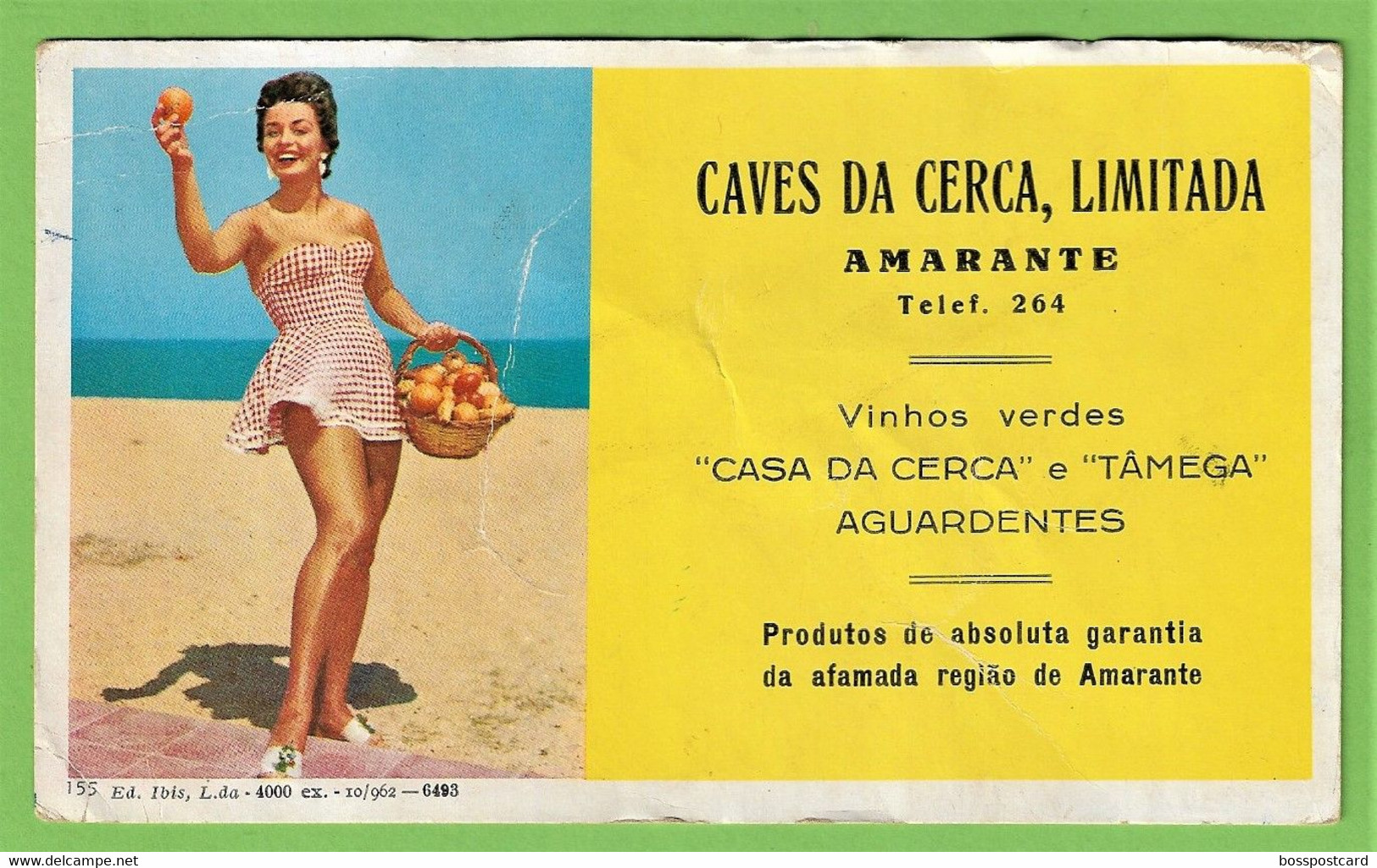 Amarante - Mata-Borrão - Caves Da Cerca - Blotter - Buvard - Actress - Cinema - Theatre - Vinho - Vin - Wine - Portugal - Kino & Theater