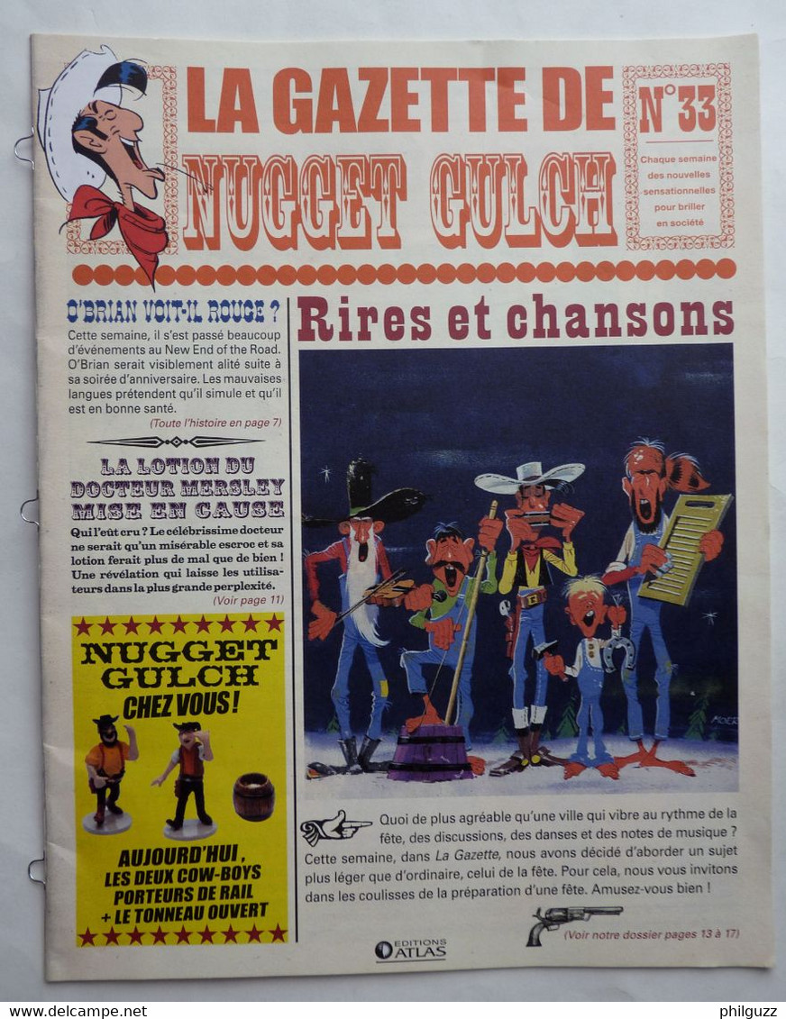 LIVRET ATLAS LUCKY LUKE LA GAZETTE DE NUGGET GLUCH 33 - Figuren - Kunststoff