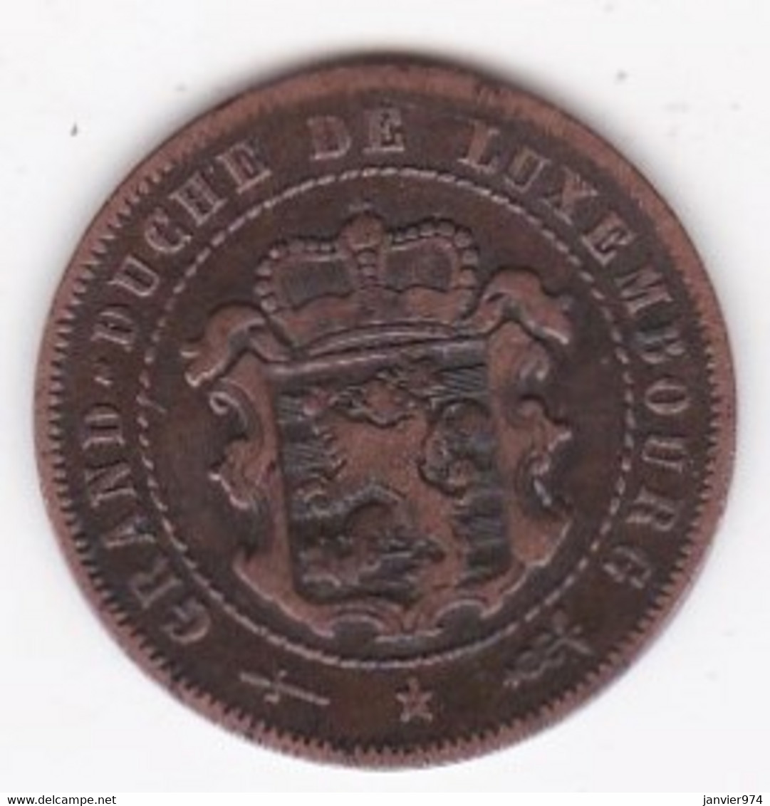 Luxembourg 2 1/2 Centimes 1870, Petit Point Sur "BARTH" William III, L#266-4 - Luxembourg