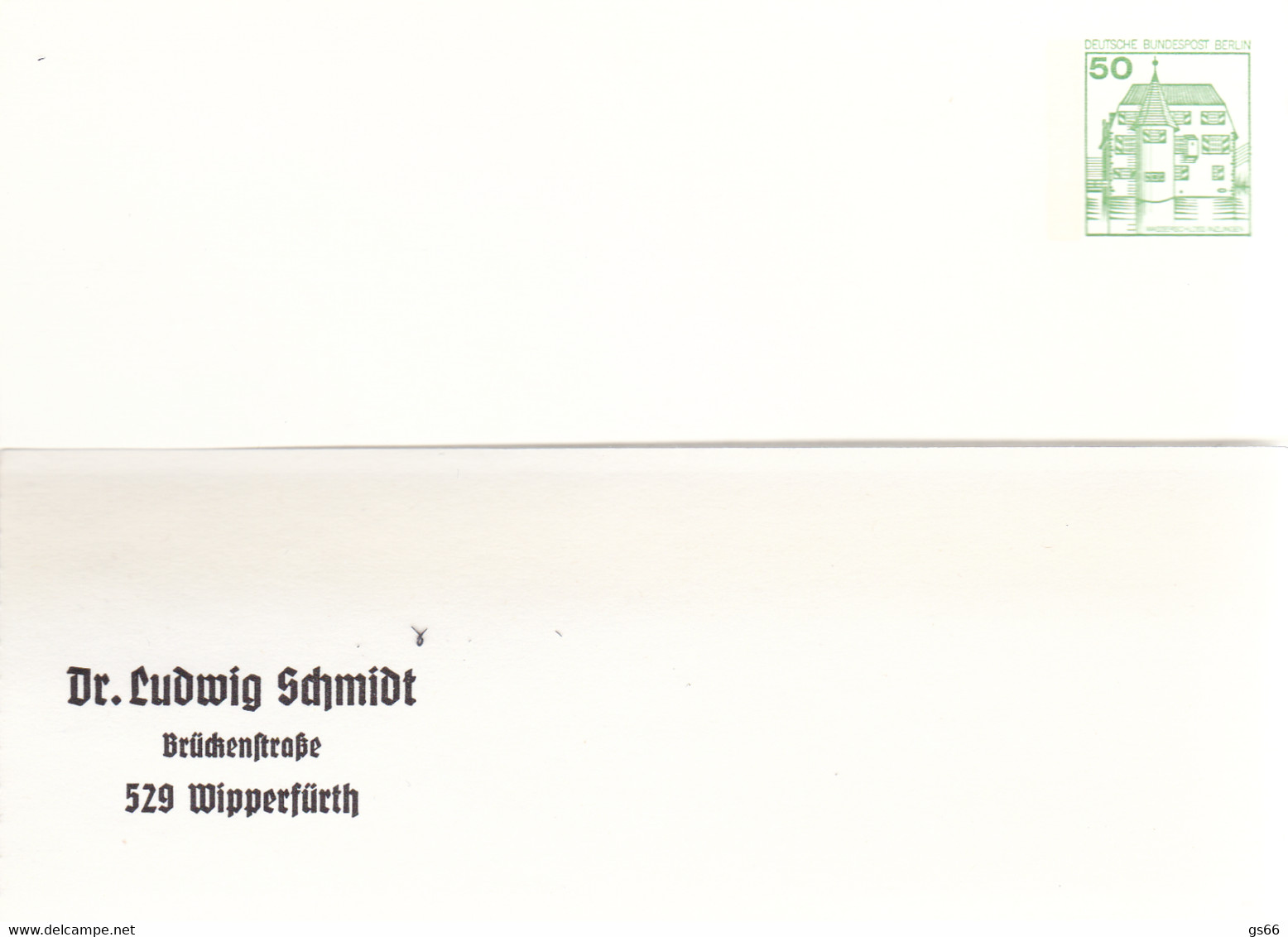 Berlin, PP 082 B2/003, BuSchl. 50, Faltkarte Dr. Schmidt - Private Postcards - Mint