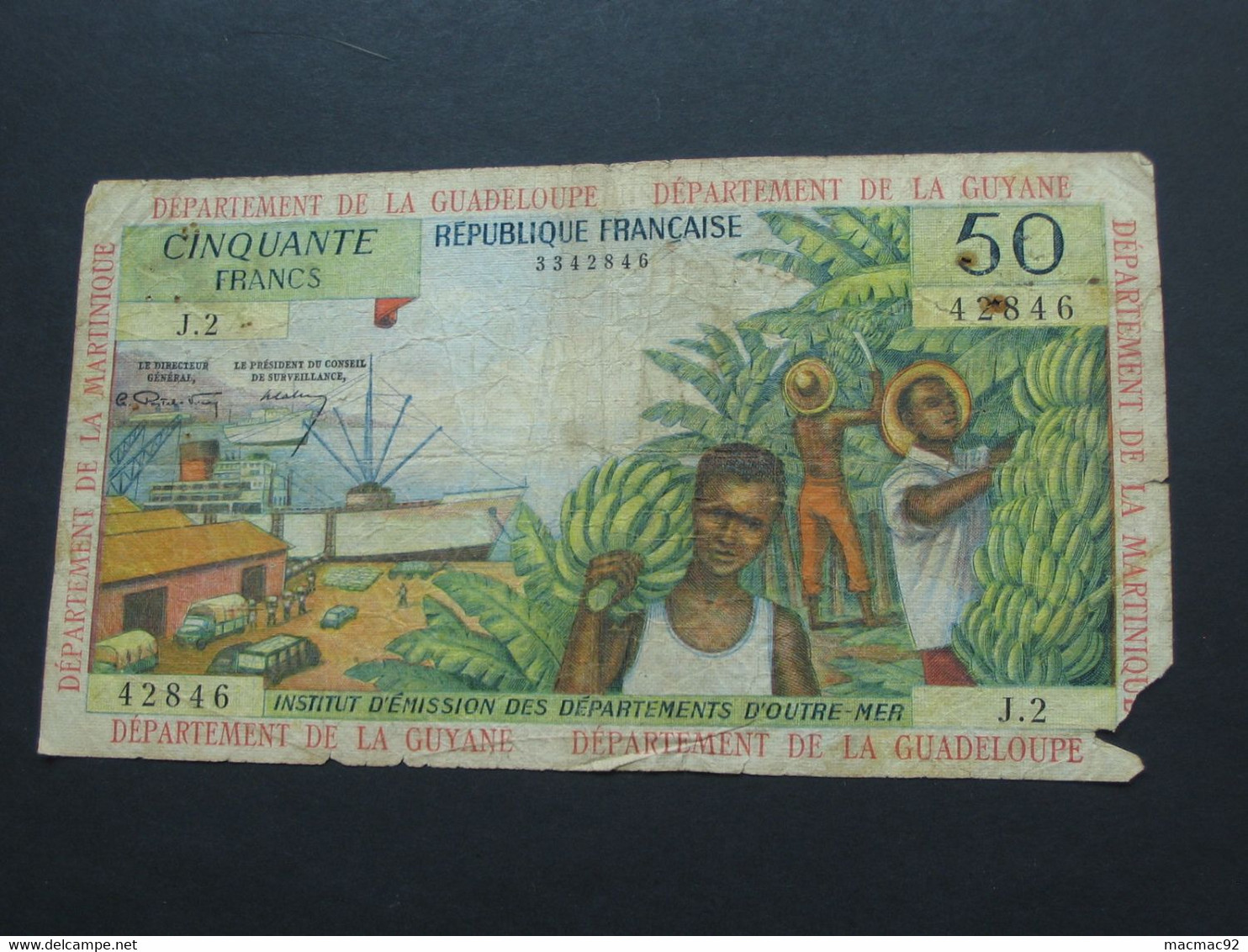 RARE  50 Francs 1964 - Département De La Guadeloupe, De La Guyane, De La Martinique   **** EN ACHAT IMMEDIAT **** - Guyane Française