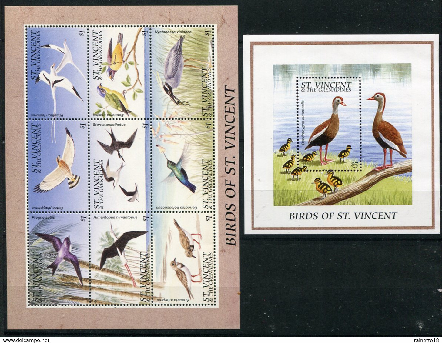 Saint Vincent Et Grenadines  Oiseaux  2811/2819 ** + Bloc 333 ** - Autres & Non Classés