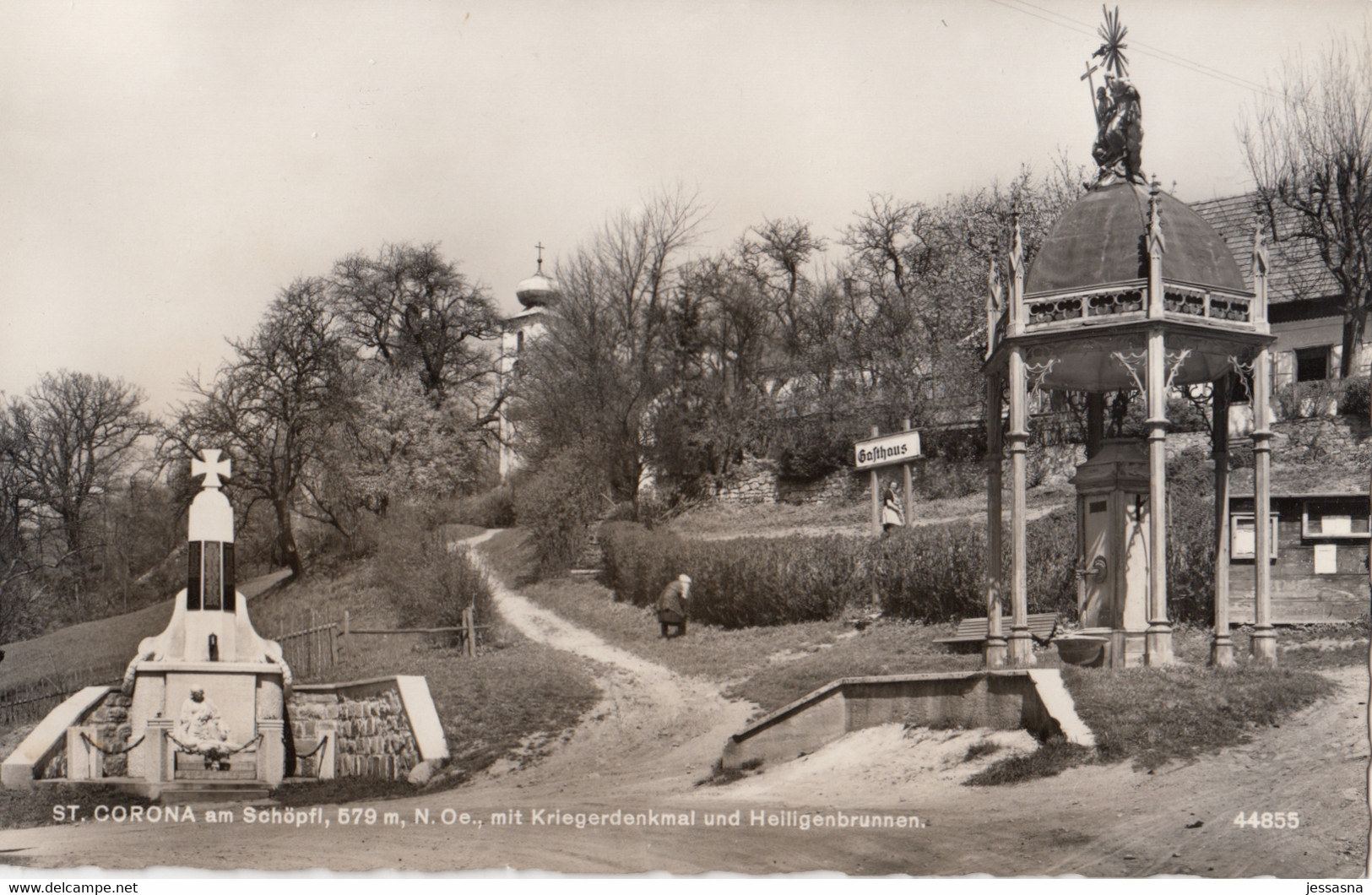 AK - ST. CORONA Am Schöpfl - Kriegerdenkmal Und Heiligenbrunnen 1958 - Wechsel