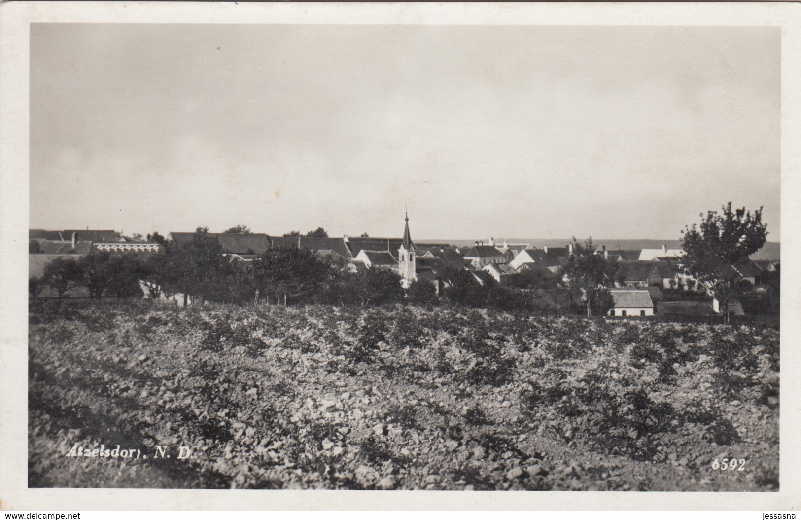 AK - ATZELSDORF (Brunn An Der Wild) - Ortspanorama 1938 - Mistelbach