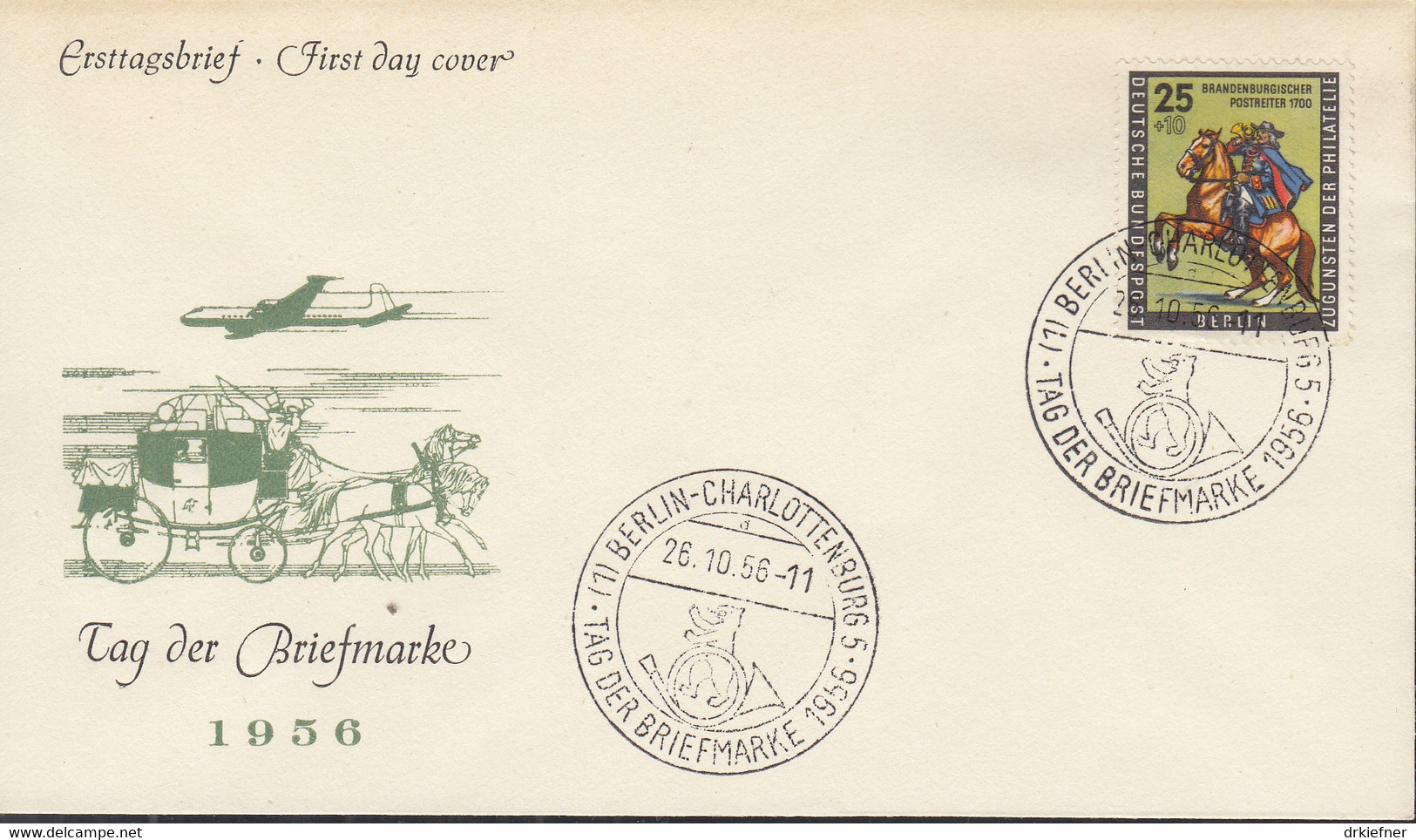 BERLIN  158, FDC,Tag Der Briefmarke, 1956 - Other & Unclassified