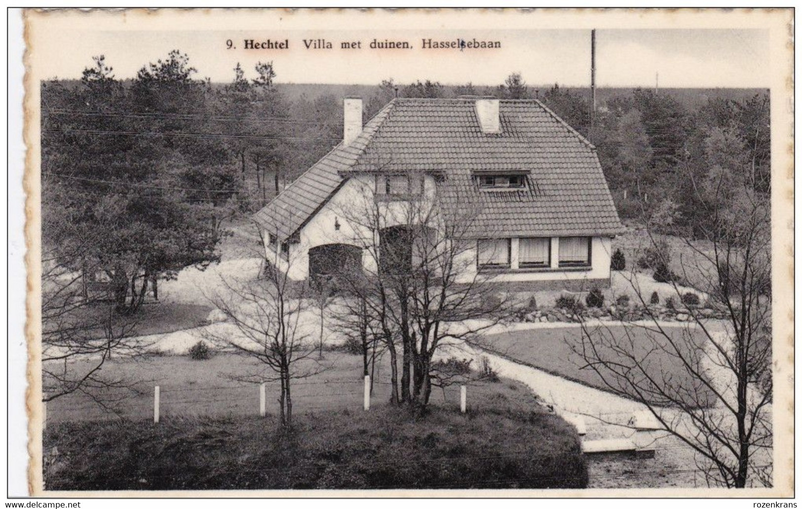 Hechtel Villa Met Duinen Hasselsebaan Stempel En Zegel - Hechtel-Eksel