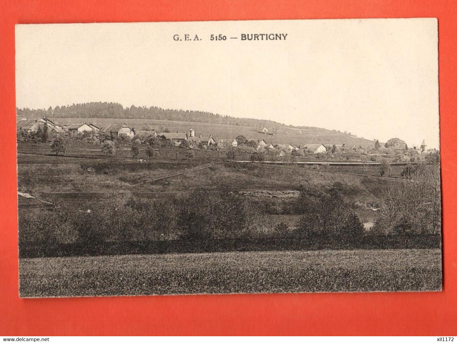 ZBB-17 Burtigny Vue Générale, Circulé Sous Enveloppe. G.E.A 5150 - Burtigny