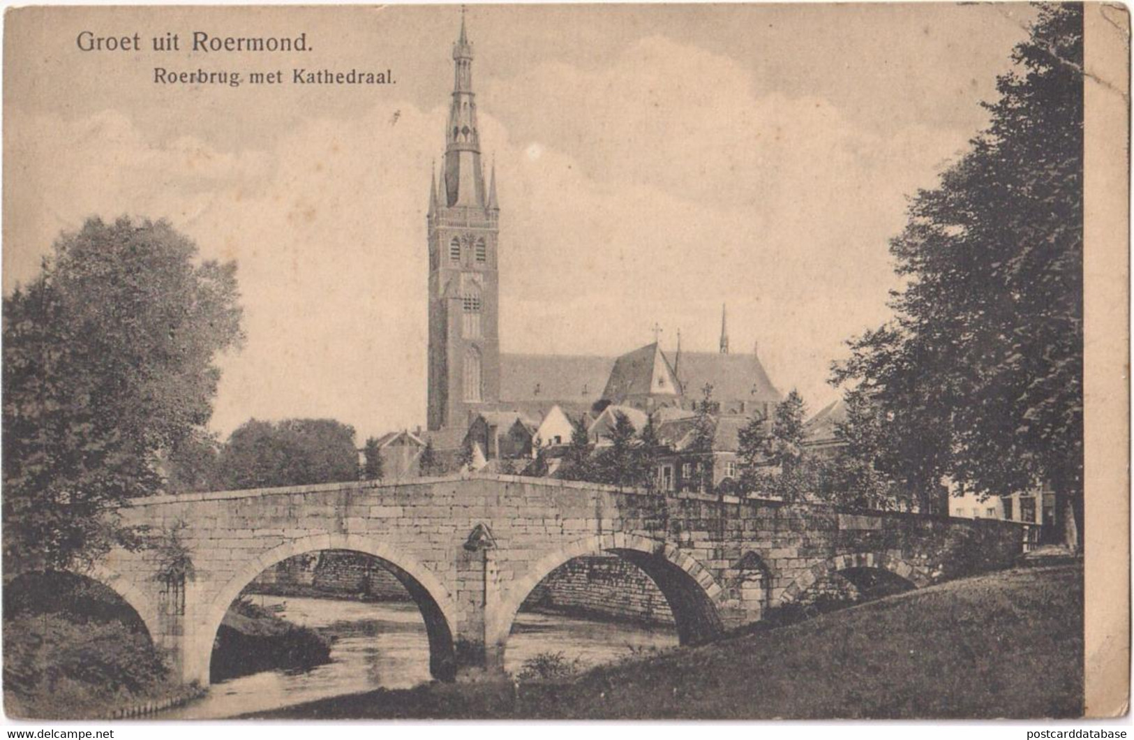 Groet Uit Roermond - Roerbrug Met Kathedraal - Roermond