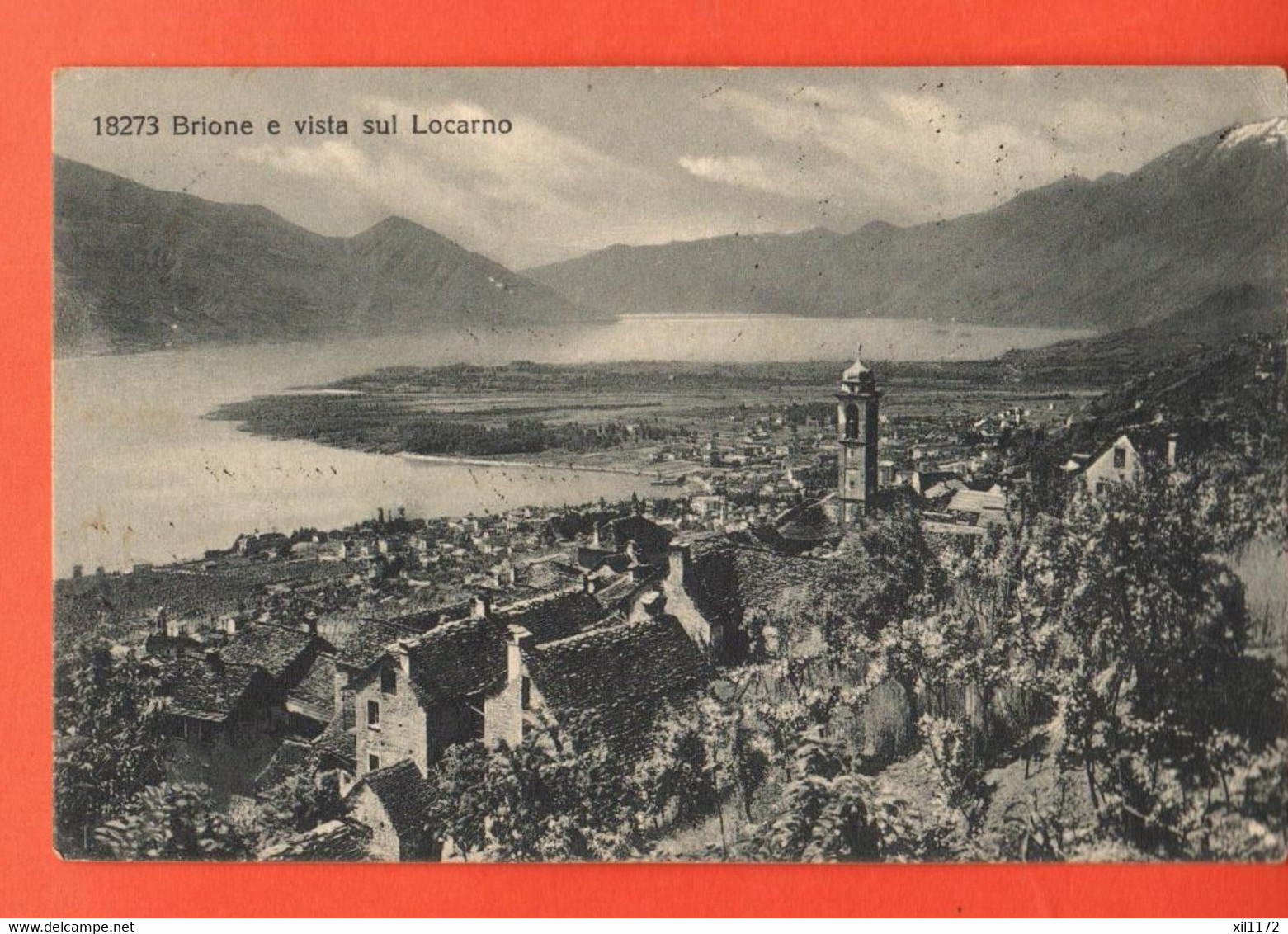 ZBB-39 Brione E Vista Sul Locarno. Cachet 1916 - Brione Sopra Minusio