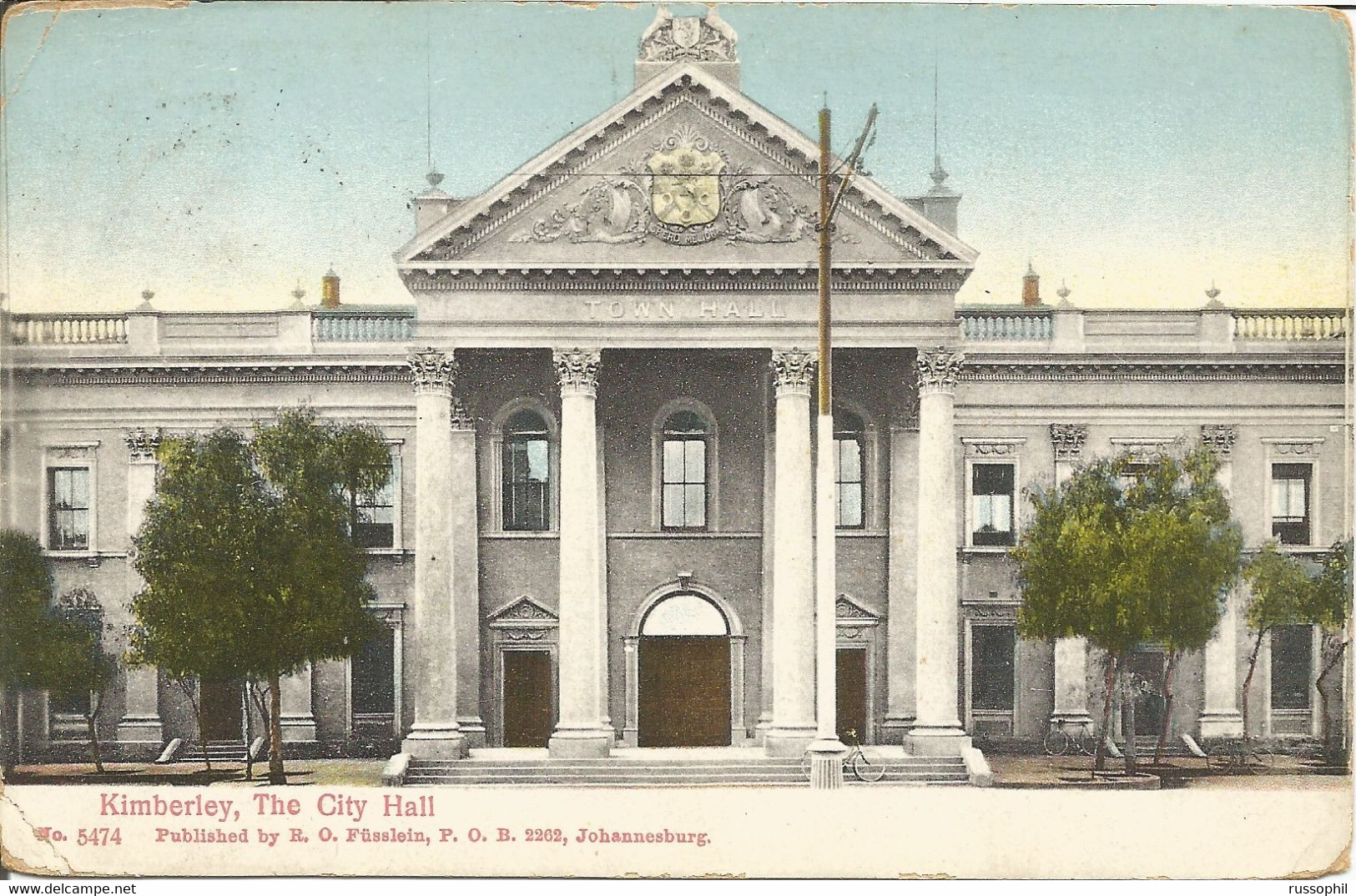 000206 - SOUTH AFRICA RSA - KIMBERLEY, THE CITY HALL - 1925 - South Africa