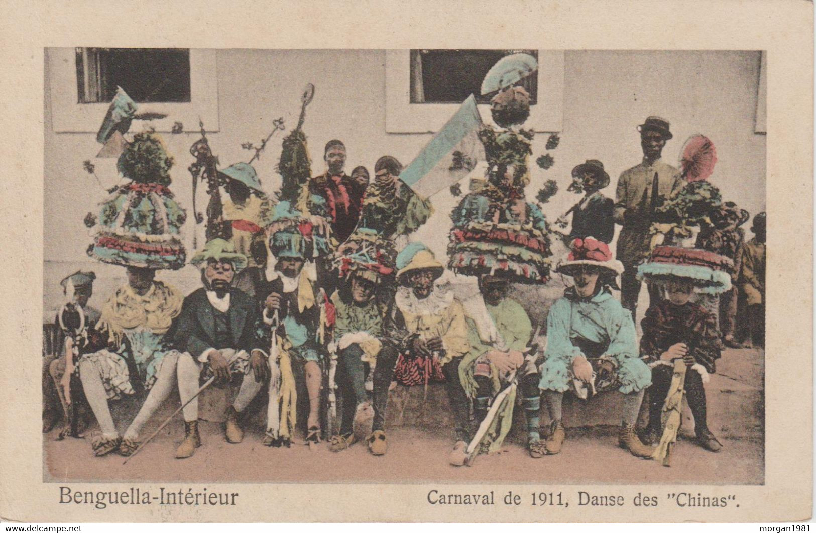 BENGUELLA INTERIEUR. CARNAVAL 1911 DANSE DES CHINAS - Angola