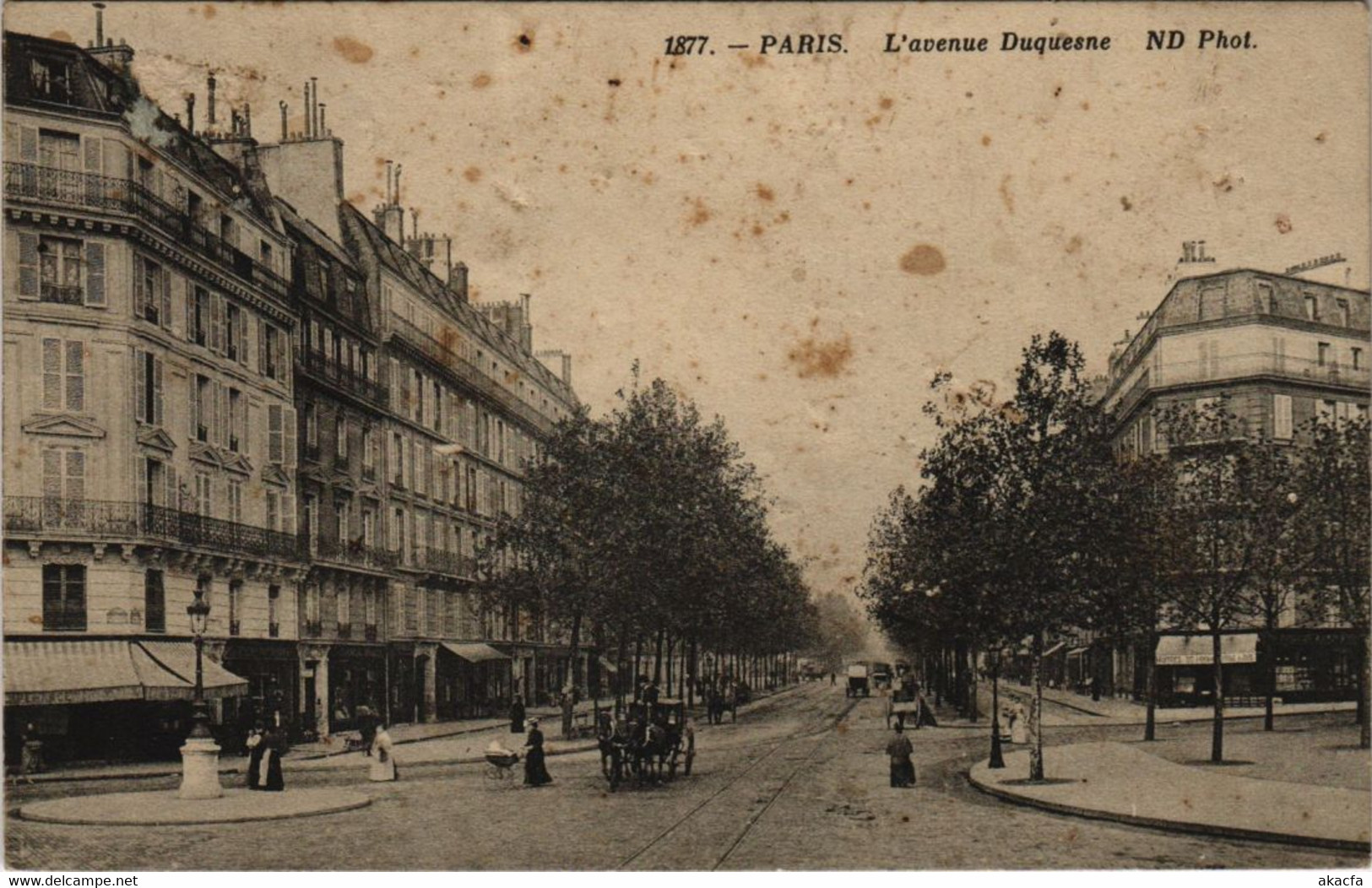 CPA Paris 7e - 1877. L'avenue Duquesne (55347) - Arrondissement: 07