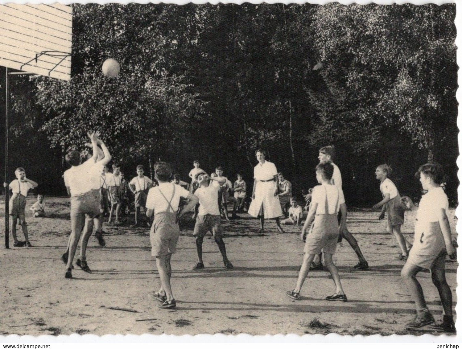 CPA DAAMS - Préventorium Léon Poriniot - Biez - Grez-Doiceau - A La Plaine De Sport - Basket - Op Het Sportplein - Animé - Graven