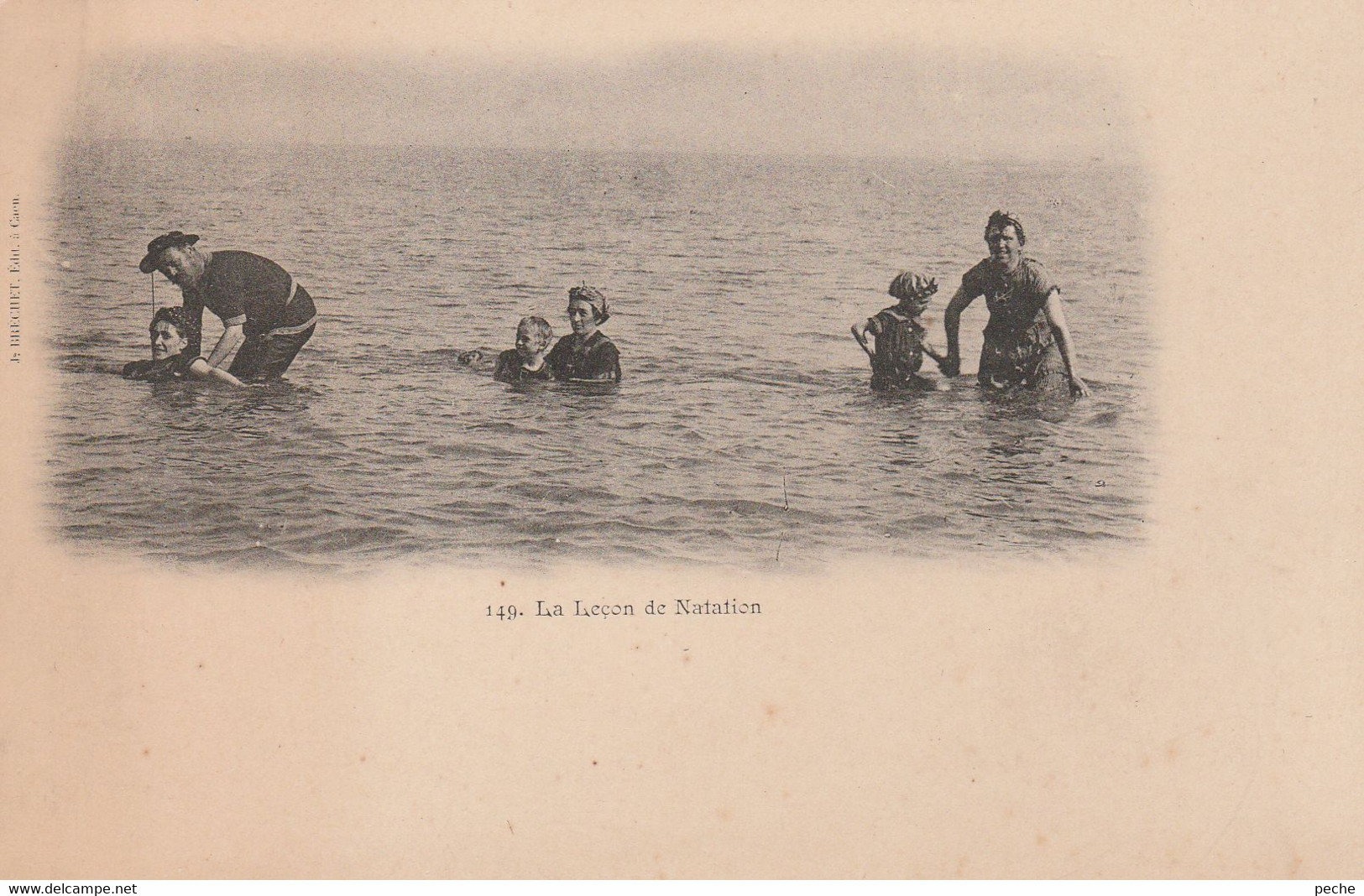 N°4980 R -cpa La Leçon De Natation - Schwimmen