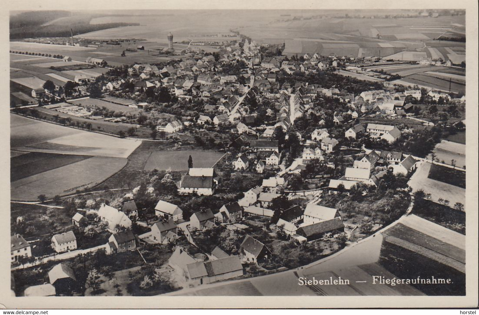 D-09603 Siebenlehn Stadt Großschirma - Fliegeraufnahme - Aerial View ( Echt Foto) - Grimma