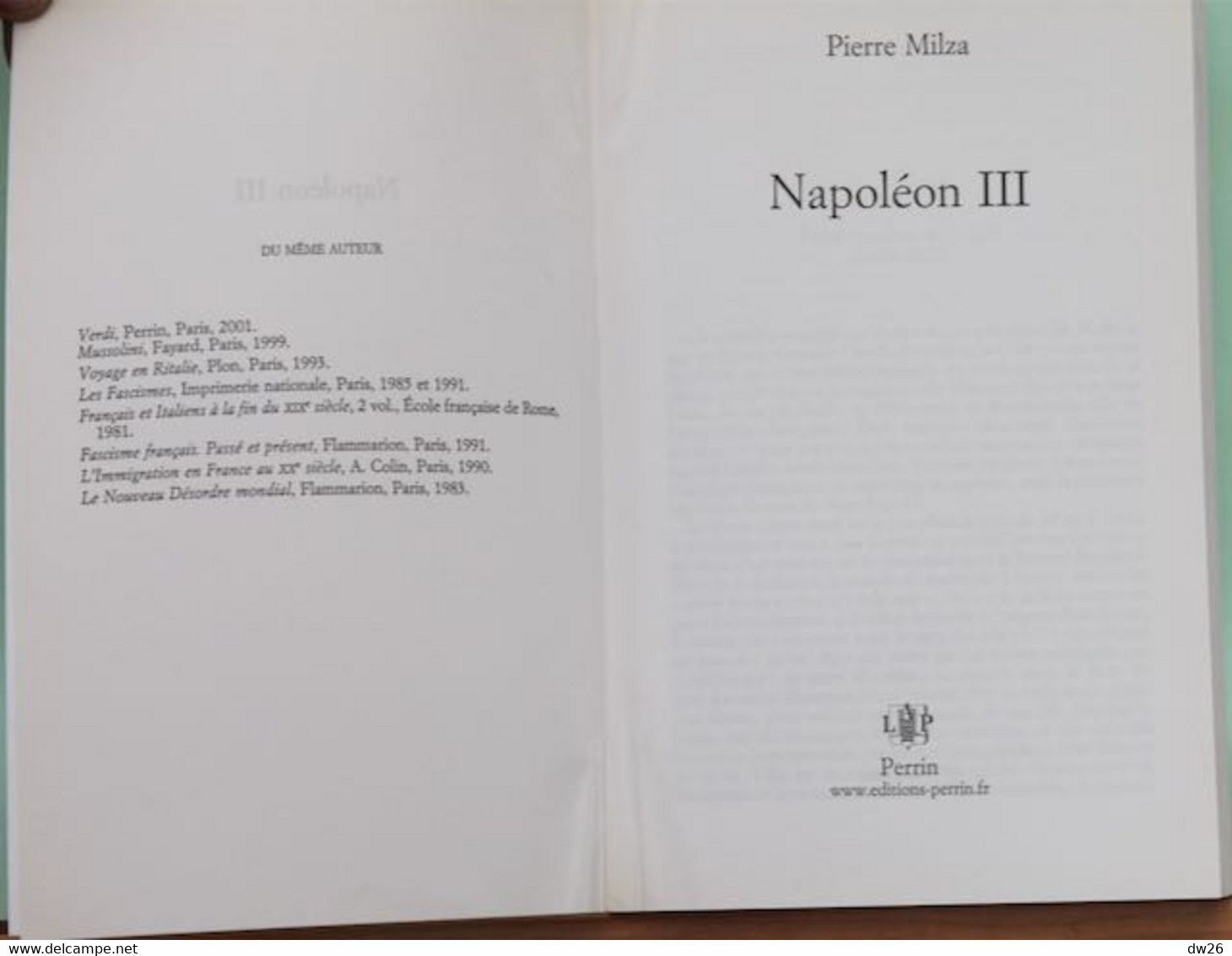 Histoire, XIXe Siècle - Napoléon III Par Pierre Milza - Edition Perrin 2004 - Histoire