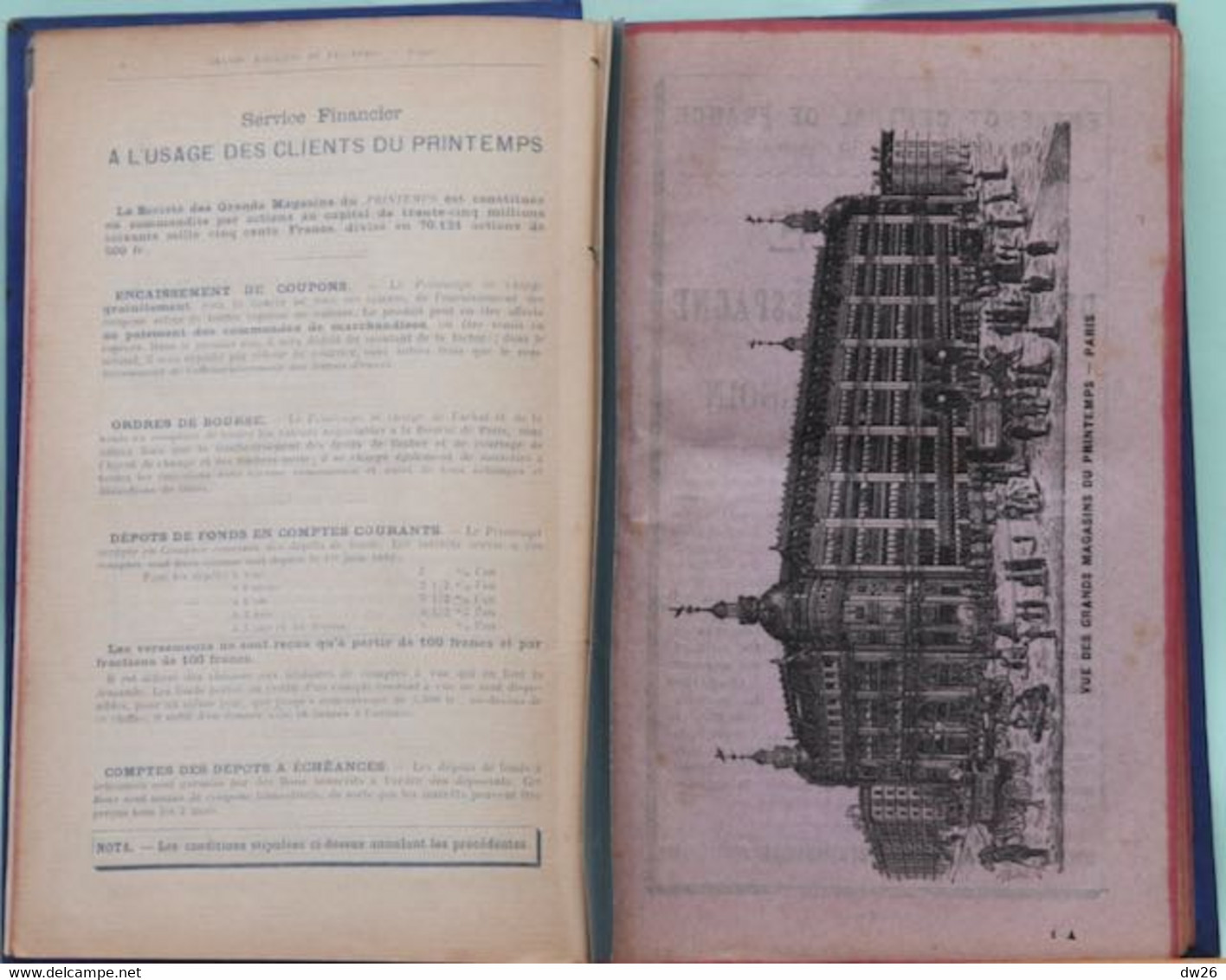 Agenda Des Grands Magasins Du Printemps 1893 - Nombreuses Histoires Et Publicités (Théâtre, Parfums, Presse...) - Agendas Vierges