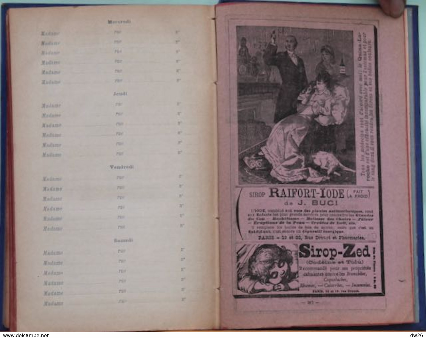 Agenda Des Grands Magasins Du Printemps 1893 - Nombreuses Histoires Et Publicités (Théâtre, Parfums, Presse...) - Agendas Vierges