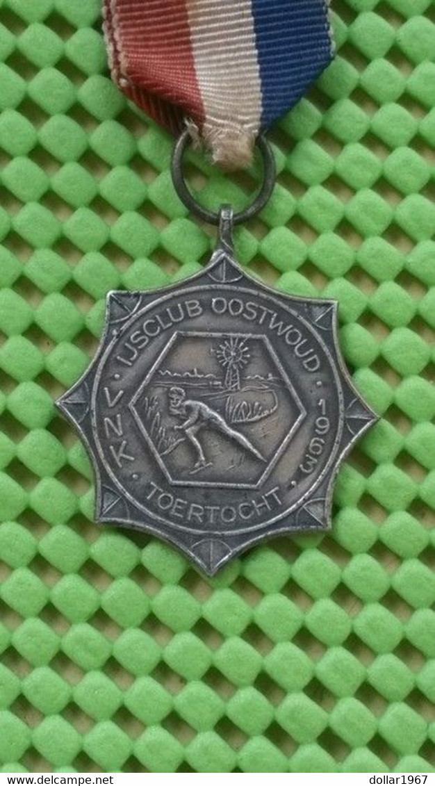 Medaille :Netherlands  -  K.N.V . Ijsclub Oostwoud / Utrecht , 1963 - Altri & Non Classificati