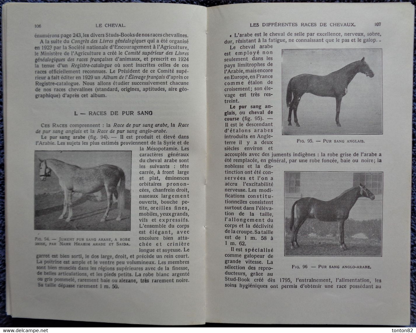 E.C. Fraisse - Le CHEVAL - Encyclopédie des connaissances agricoles  - Hachette - ( 1945 )