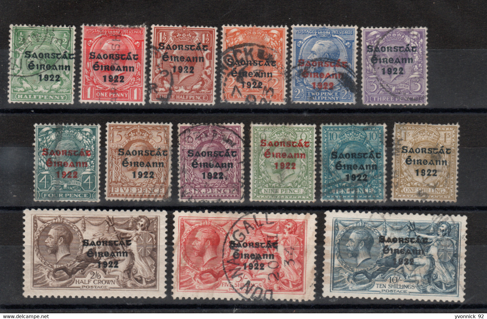 Irlande_ Timbres - De GB - état Libre (1922)  N° 25 /39 - Other & Unclassified