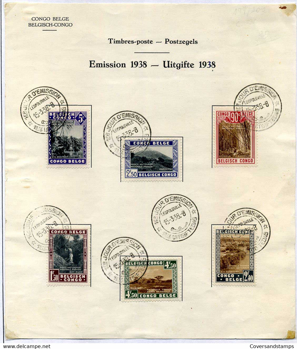 Belgisch Congo - 197/02 Op Herdenkingsblad - Used Stamps