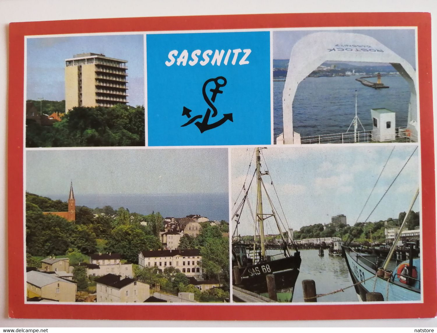 1988..GERMANY..POSTCARD..SASSNITZ (RUGEN) - Sassnitz